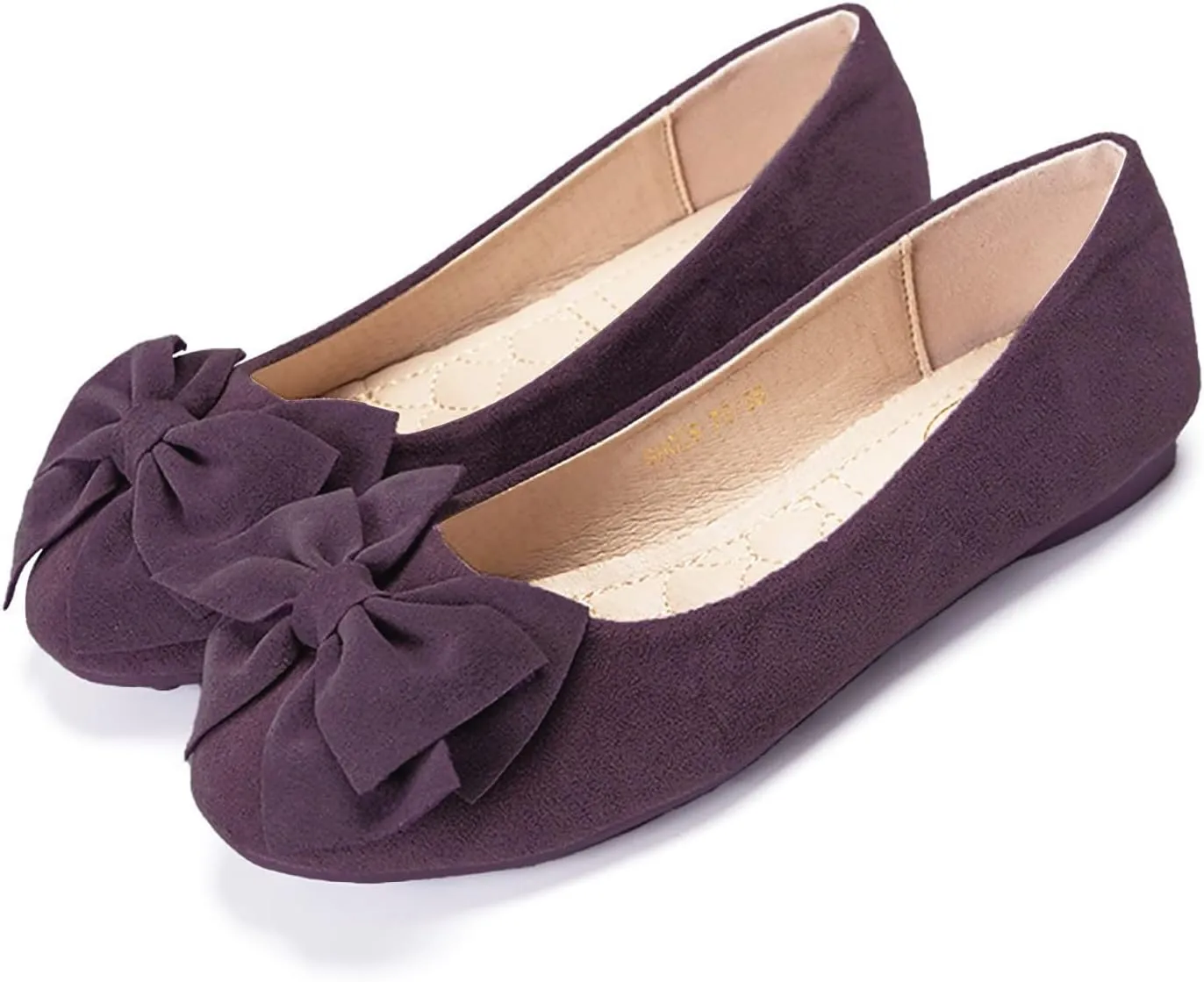 Women's Ballet Flat Comfort Slip on Flat Shoes Women's Comfortable Ballet Flats Comfortable Bow Dressy