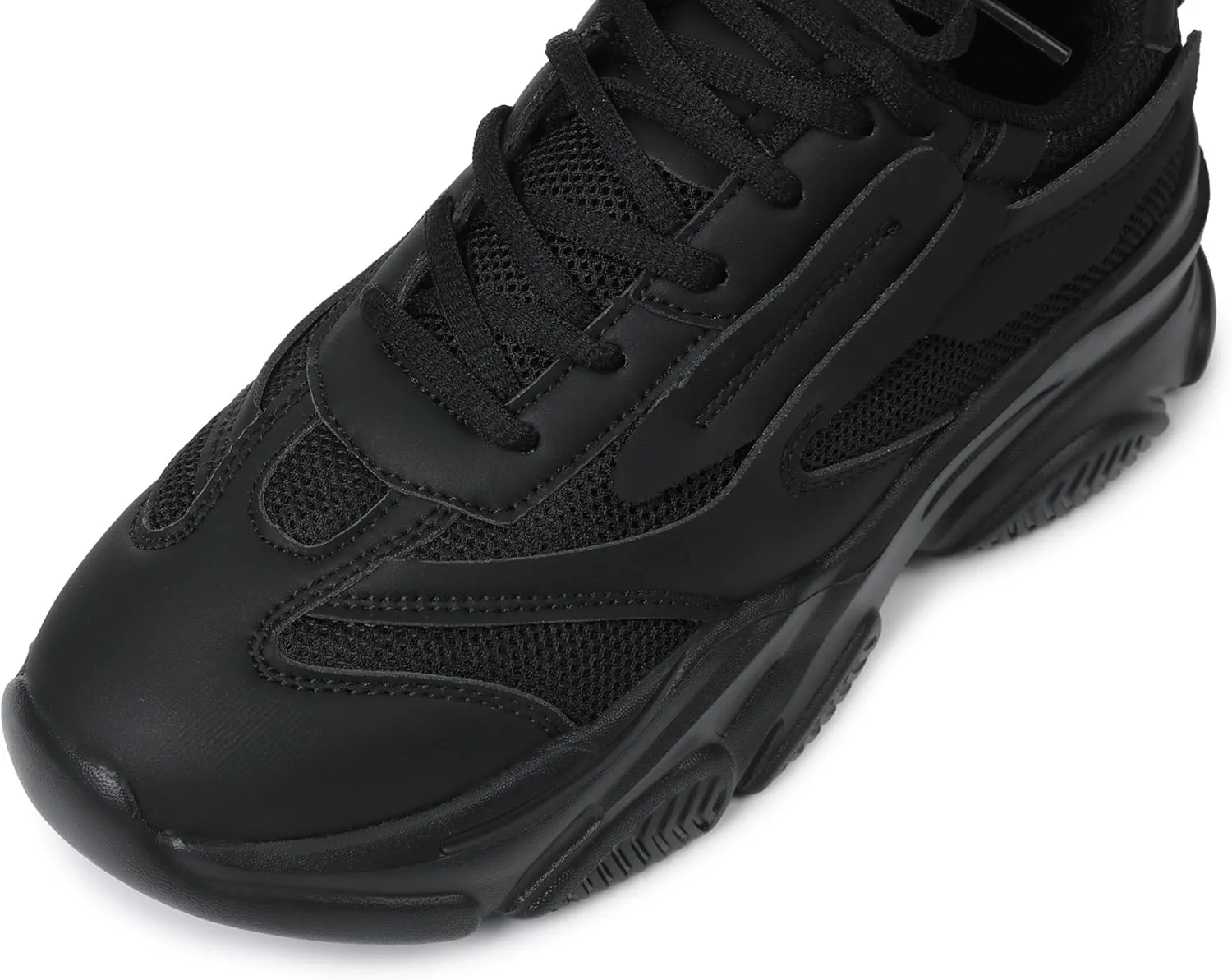Women's Chunky Sneakers, Platform Casual Lace Up Non-Slip Comfortable Fashion Running, Thick 90s Women 'S Fashion Leather Breathable Mesh Walking Workout Sport Shoes