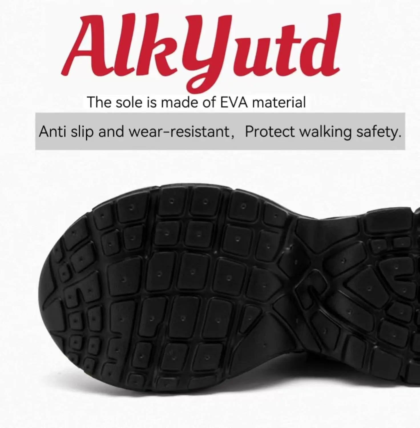 Women's Lightweight PVC Steel Toe Safety Shoes Lace-Up Breathable Chunky Sneakers