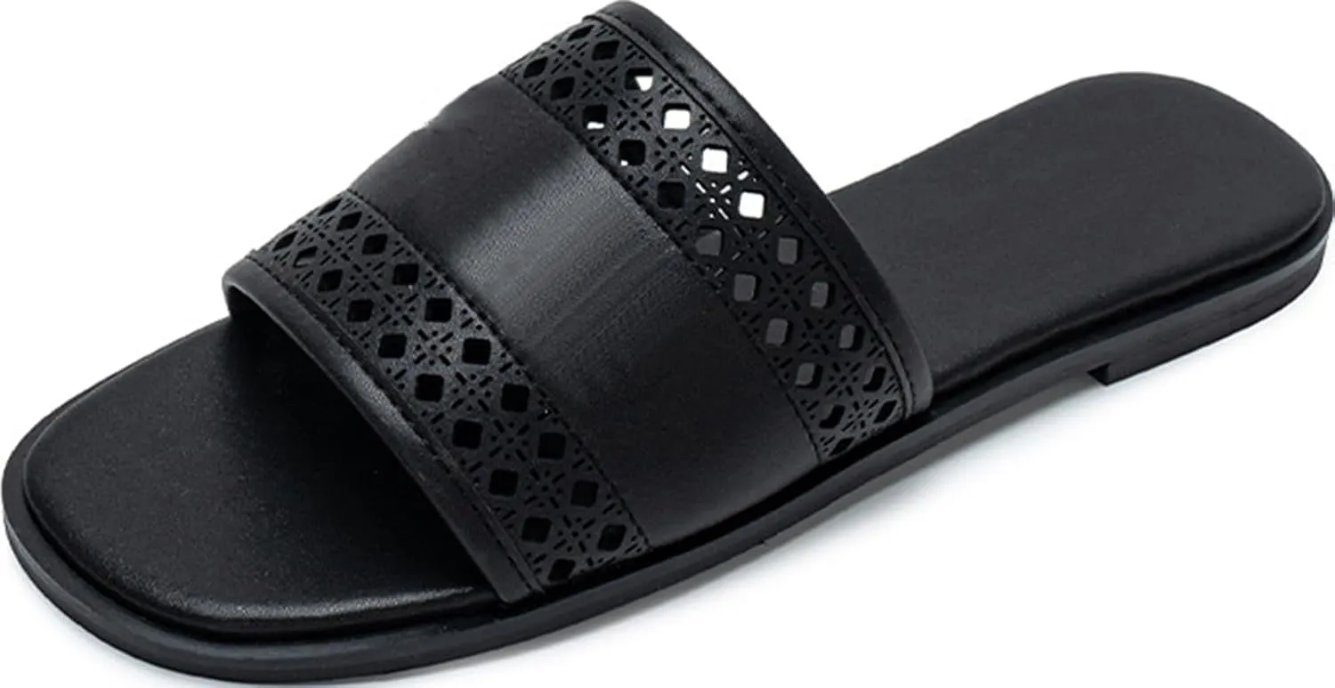 Women's Slide Sandals Comfortable Memory Foam Sandals Summer Beach Slip On Slippers
