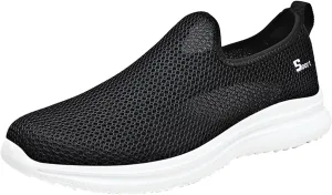 Women’s Slip-On Shoes Casual Lace-Free Walking Loafers Mens Running Shoes Wide Feet Men's Casual Dress Shoes Black Platform Sneaker Brown Tennis Shoe Casual Loafers