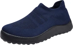 Womens Slip on Walking Shoes Comfort Lightweight Running Shoes for Women Loafers Casual Shoes Waterproof Sneakers White Tennis Shoe Trainers Shoe