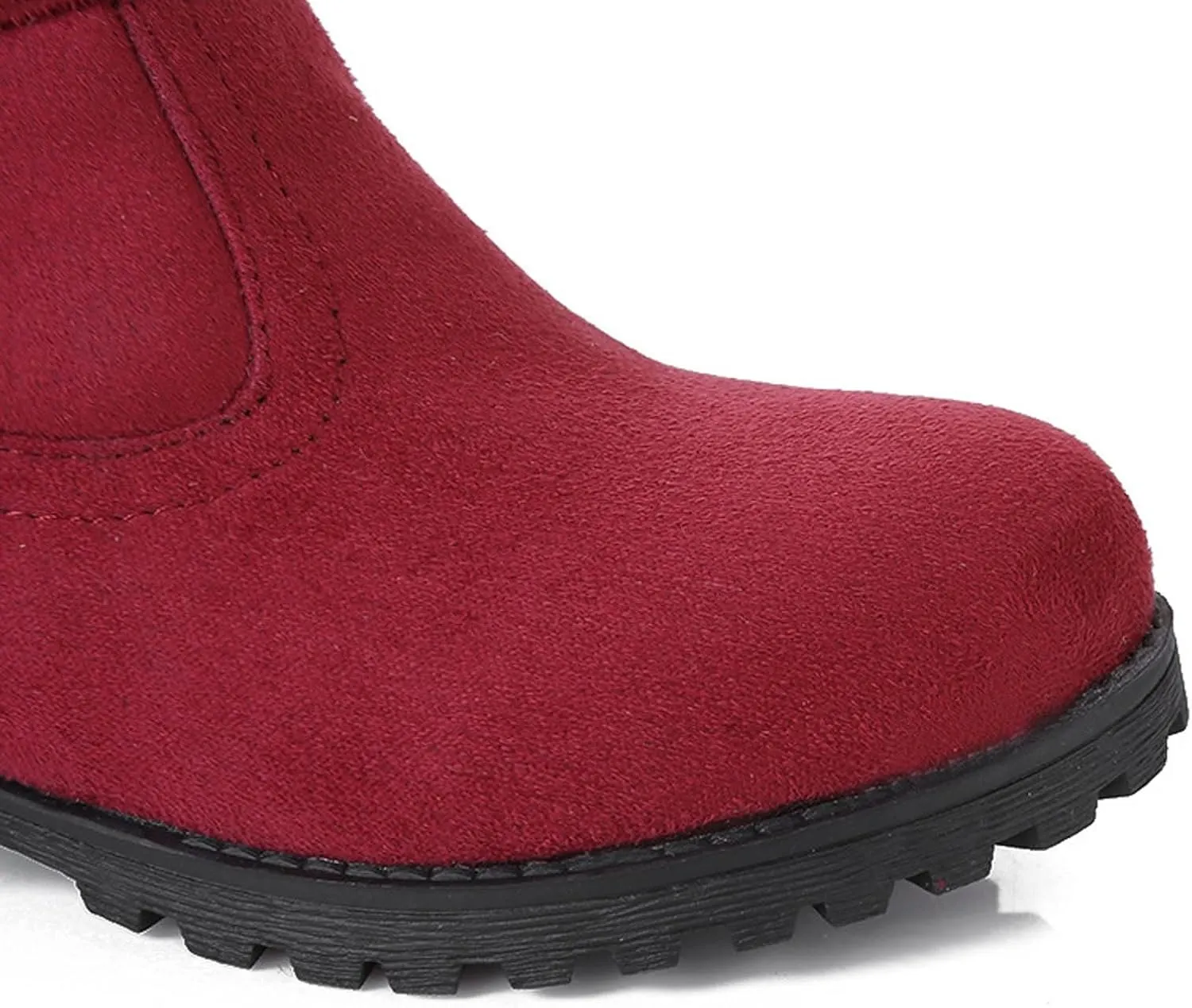 Women's Snow Boots Fuzzy Fashion Winter Fur Lined Insulated Warm Womens Boots Mid-Calf Fleece Furry Soft Cozy Boots Slip on