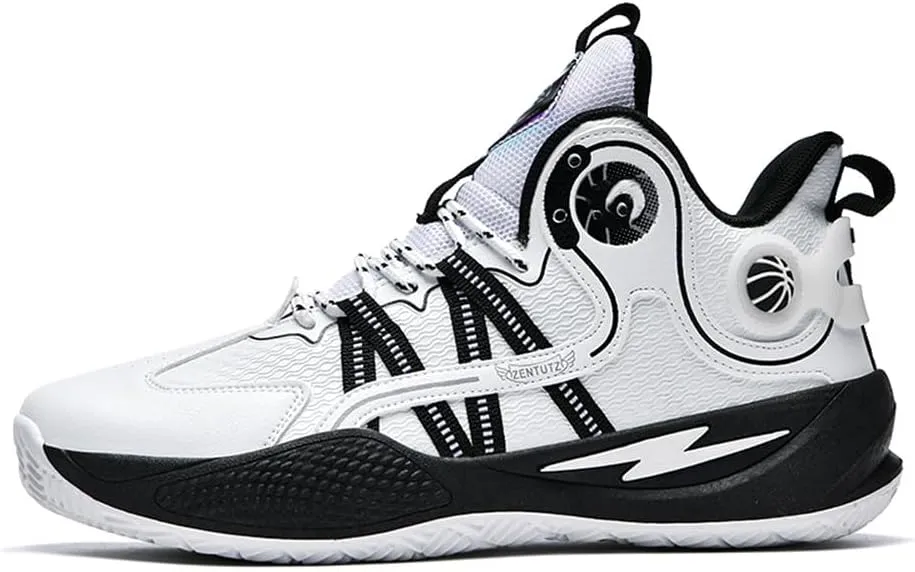 YAXE Unisex Basketball Shoes Breathable Anti Slip and Shock Absorption Training Sneakers for Youth