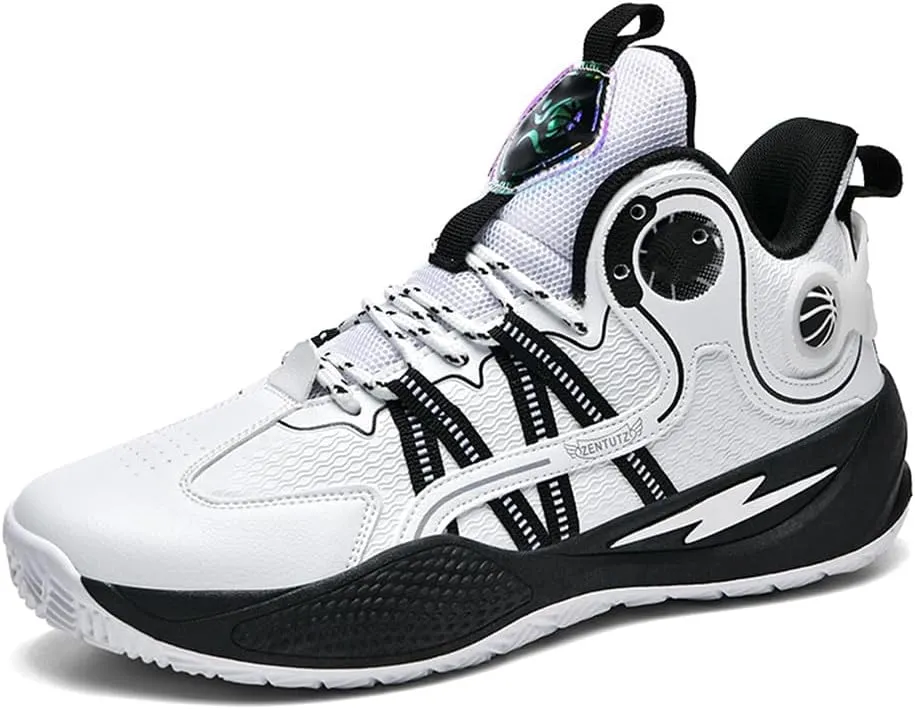 YAXE Unisex Basketball Shoes Breathable Anti Slip and Shock Absorption Training Sneakers for Youth