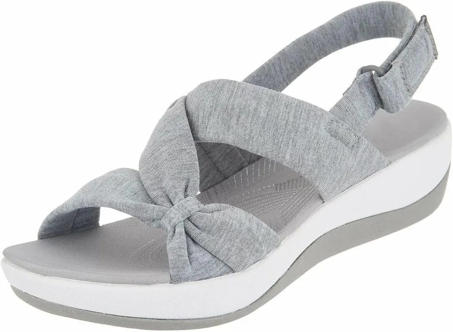 YOLAI Sandals for Women 2025 Orthopedic Arch Support Reduces Pain Comfortable Casual Walking Shoes Orthotic Low Platform Wedges Sandals with Back Strap