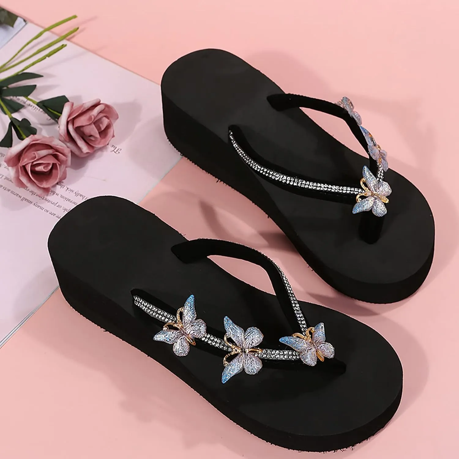 ZSpzx Orthopedic Flip Flops for Women,Open Toe Arch Support Low Heel Soft Memory Foam Sandals Plantar Fasciitis Recovery Footwear Summer Comfortable Shoes Cushion Footbed Slippers for Daily Wear
