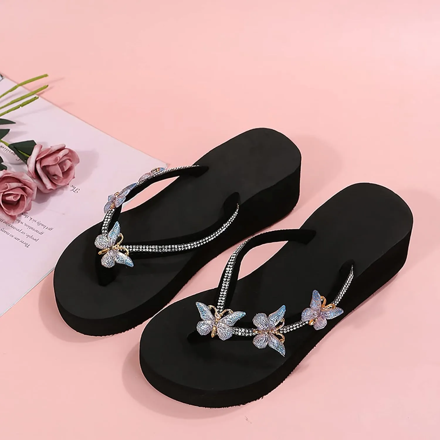 ZSpzx Orthopedic Flip Flops for Women,Open Toe Arch Support Low Heel Soft Memory Foam Sandals Plantar Fasciitis Recovery Footwear Summer Comfortable Shoes Cushion Footbed Slippers for Daily Wear